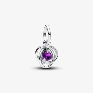 Pandora February Purple Eternity Circle Dangle Charm - 793125C02 (image for) Pandora February Purple Eternity Circle Dangle Charm - 793125C02
