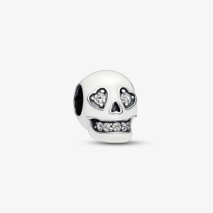 Pandora Glow-in-the-dark Sparkling Skull Charm - 792811C01 (image for) Pandora Glow-in-the-dark Sparkling Skull Charm - 792811C01