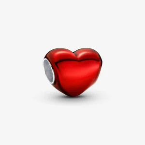 Pandora Metallic Red Heart Charm - 793337C02 (image for) Pandora Metallic Red Heart Charm - 793337C02