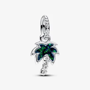 Pandora Opalescent Green Palm Tree Dangle Charm - 793352C01 (image for) Pandora Opalescent Green Palm Tree Dangle Charm - 793352C01
