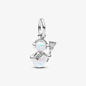 Pandora Opalescent Snowman Dangle Charm - 792981C01 (image for) Pandora Opalescent Snowman Dangle Charm - 792981C01