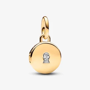 Pandora Openable & Engravable Love Locket Dangle Charm - 763066C01 (image for) Pandora Openable & Engravable Love Locket Dangle Charm - 763066C01