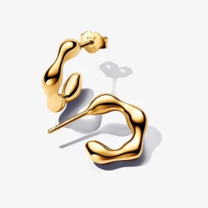 Pandora Organically Shaped Open Hoop Earrings - 263269C00 (image for) Pandora Organically Shaped Open Hoop Earrings - 263269C00