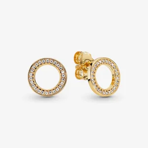 Pandora Sparkling Circle Stud Earrings - 268649C01 (image for) Pandora Sparkling Circle Stud Earrings - 268649C01