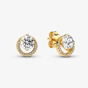 Pandora Sparkling Round Halo Stud Earrings - 261248C01 (image for) Pandora Sparkling Round Halo Stud Earrings - 261248C01