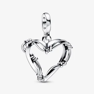 Pandora Wire Heart Medallion Charm - 792526C00 (image for) Pandora Wire Heart Medallion Charm - 792526C00