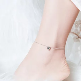 Pandora Style Silver Beautiful Love Anklet - SCT013 Pandora Style Silver Beautiful Love Anklet - SCT013