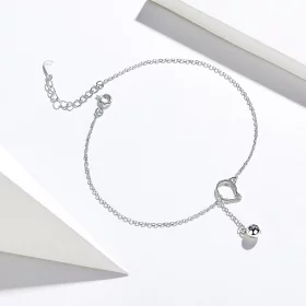 Pandora Style Silver Cute Kitten & Bell Anklet - SCT003 Pandora Style Silver Cute Kitten & Bell Anklet - SCT003