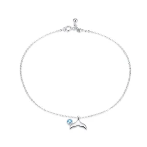 Pandora Style Silver Mermaid Tail Anklet - SCT004 (image for) Pandora Style Silver Mermaid Tail Anklet - SCT004