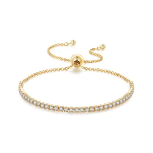 Pandora Style Affectionately Gold Plated Bracelet - SCB029-B (image for) Pandora Style Affectionately Gold Plated Bracelet - SCB029-B