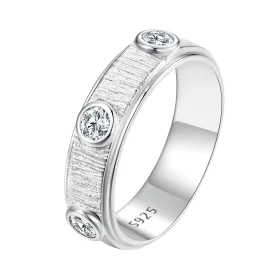 Pandora Style Delicate Moissanite Band Ring For Man - MSR032 Pandora Style Delicate Moissanite Band Ring For Man - MSR032