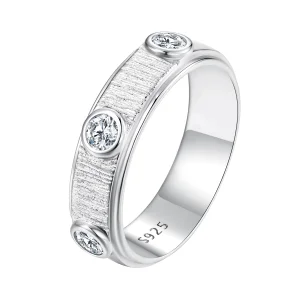 Pandora Style Delicate Moissanite Band Ring For Man - MSR032 (image for) Pandora Style Delicate Moissanite Band Ring For Man - MSR032