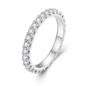 Pandora Style Fine Moissanite Diamond Ring - MSR028 (image for) Pandora Style Fine Moissanite Diamond Ring - MSR028