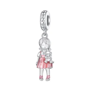 (image for) Pandora Style Little Girl Pendant Charm - BSC878