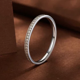 Pandora Style Pave Moissanite Ring - MSR030 Pandora Style Pave Moissanite Ring - MSR030