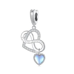 Pandora Style Sister Heart Pendant Charm - BSC860 (image for) Pandora Style Sister Heart Pendant Charm - BSC860