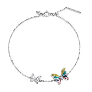 Pandora Style Brilliant Butterfly Bracelet - SCB228 (image for) Pandora Style Brilliant Butterfly Bracelet - SCB228