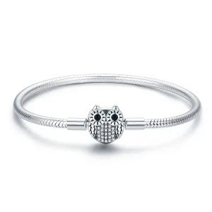 Pandora Style Silver Graduation Cute Owl Chain Bracelet - SCB067 (image for) Pandora Style Silver Graduation Cute Owl Chain Bracelet - SCB067