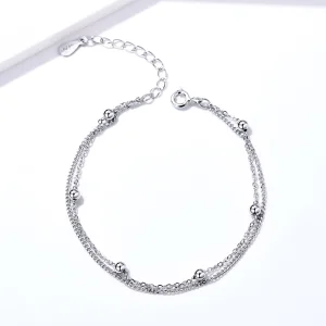 Pandora Style Silver Little Beads Chain Slider Bracelet - SCB131 (image for) Pandora Style Silver Little Beads Chain Slider Bracelet - SCB131