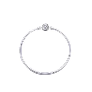 PANDORA Silver bangle with disney clasp Bracelet - 7501055890733MS (image for) PANDORA Silver bangle with disney clasp Bracelet - 7501055890733MS