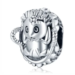 Pandora Style Baby Hedgehog Charm - SCC1926 (image for) Pandora Style Baby Hedgehog Charm - SCC1926