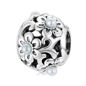 Pandora Style Classical Flowers Charm - SCC2182 Pandora Style Classical Flowers Charm - SCC2182
