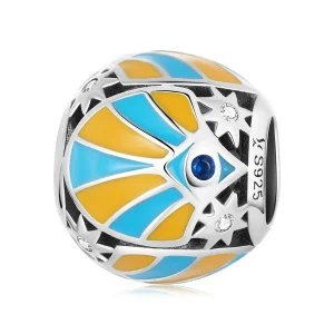 (image for) Pandora Style Contrasting Color of Mans Star Eyes Charm - SCC2201