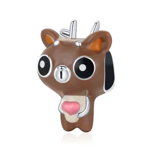 Pandora Style Funny Deer Charm - SCC1934 (image for) Pandora Style Funny Deer Charm - SCC1934