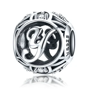 Pandora Style Letter-Y Charm - SCC738-Y (image for) Pandora Style Letter-Y Charm - SCC738-Y