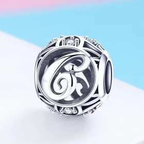 Pandora Style Letter-C Charm - SCC738-C Pandora Style Letter-C Charm - SCC738-C