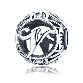 Pandora Style Letter-V Charm - SCC738-V Pandora Style Letter-V Charm - SCC738-V