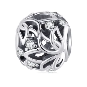 Pandora Style Lotus Charm - BSC675 (image for) Pandora Style Lotus Charm - BSC675