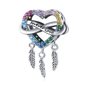 Pandora Style Love Dream Catcher Charm - BSC506 (image for) Pandora Style Love Dream Catcher Charm - BSC506