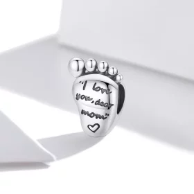 Pandora Style Love Feet Charm - SCC1901 Pandora Style Love Feet Charm - SCC1901