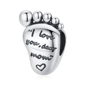 Pandora Style Love Feet Charm - SCC1901 Pandora Style Love Feet Charm - SCC1901