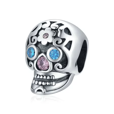 Pandora Style Openwork Skull Charm - BSC524 Pandora Style Openwork Skull Charm - BSC524
