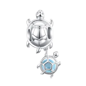 Pandora Style Playful Turtle Charm - BSC332 (image for) Pandora Style Playful Turtle Charm - BSC332