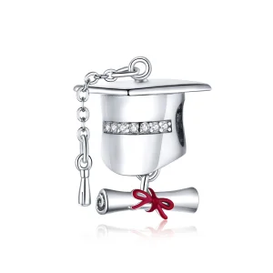 Pandora Style Silver College Graduation Cap Charm - BSC357 (image for) Pandora Style Silver College Graduation Cap Charm - BSC357