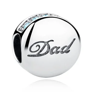 Pandora Style Silver Dad Charm - SCC006 (image for) Pandora Style Silver Dad Charm - SCC006