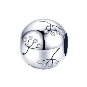 Pandora Style Silver Dandelion Charm - BSC053 (image for) Pandora Style Silver Dandelion Charm - BSC053