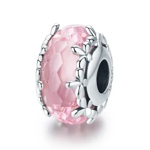 Pandora Style Silver Floret Murano Glass Charm - SCC1282 (image for) Pandora Style Silver Floret Murano Glass Charm - SCC1282