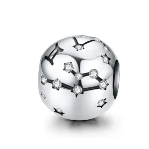 Pandora Style Silver Gemini Charm - SCC1218-3 (image for) Pandora Style Silver Gemini Charm - SCC1218-3