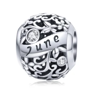 Pandora Style Silver June Birthstone Charm - SCC1385-6 (image for) Pandora Style Silver June Birthstone Charm - SCC1385-6