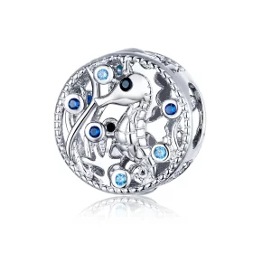 Pandora Style Silver Leisurely Seahorse Charm - BSC266 Pandora Style Silver Leisurely Seahorse Charm - BSC266