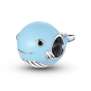 Pandora Style Silver Little Blue Whale Charm - BSC250 (image for) Pandora Style Silver Little Blue Whale Charm - BSC250