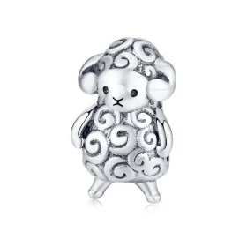 Pandora Style Silver Little Sheep Charm - BSC187 Pandora Style Silver Little Sheep Charm - BSC187