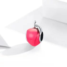 Pandora Style Silver Lovely Peach Charm - SCC1834 Pandora Style Silver Lovely Peach Charm - SCC1834