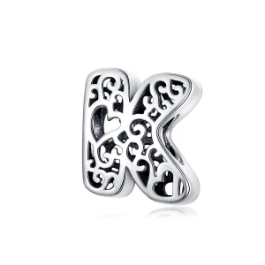 (image for) Pandora Style Silver Magic Letter K Charm - SCC1229-K