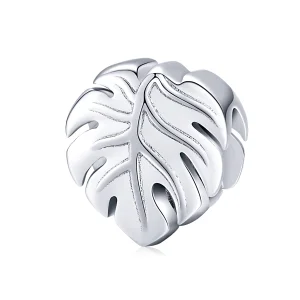 Pandora Style Silver Monstera Charm - BSC141 (image for) Pandora Style Silver Monstera Charm - BSC141
