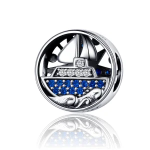 Pandora Style Silver Nautical Travel Charm - SCC1197 (image for) Pandora Style Silver Nautical Travel Charm - SCC1197
